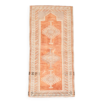 Tapis de couloir vintage orange