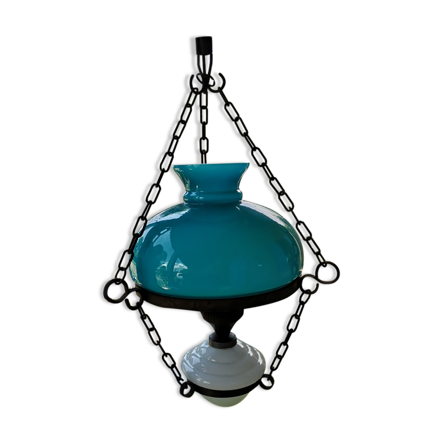 Suspension opaline vintage