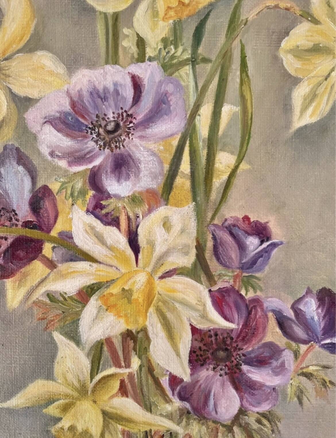 Ancient floral tableau