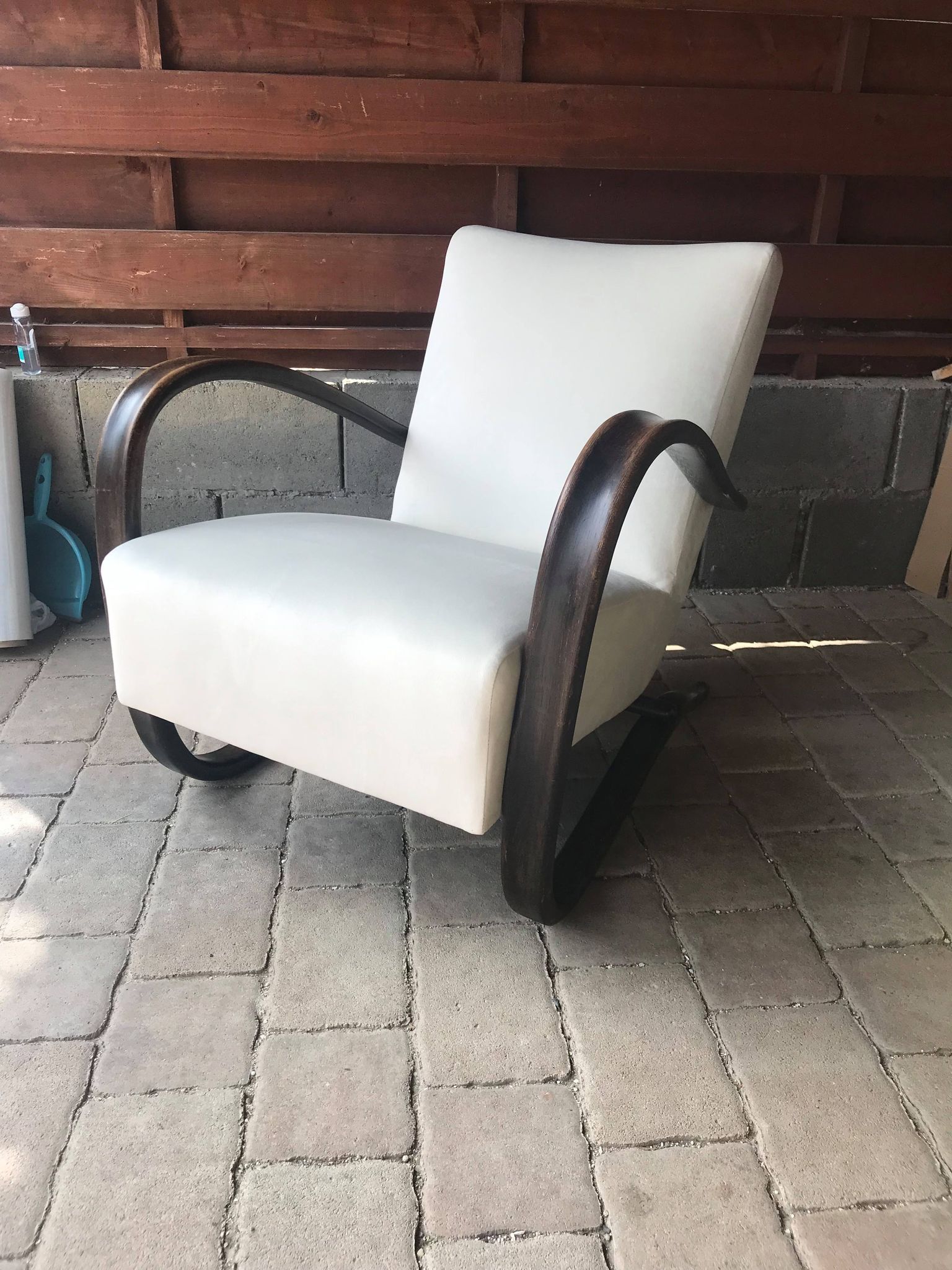 Model H 269 Lounge Chair by Jindrich Halabala, 1930s.