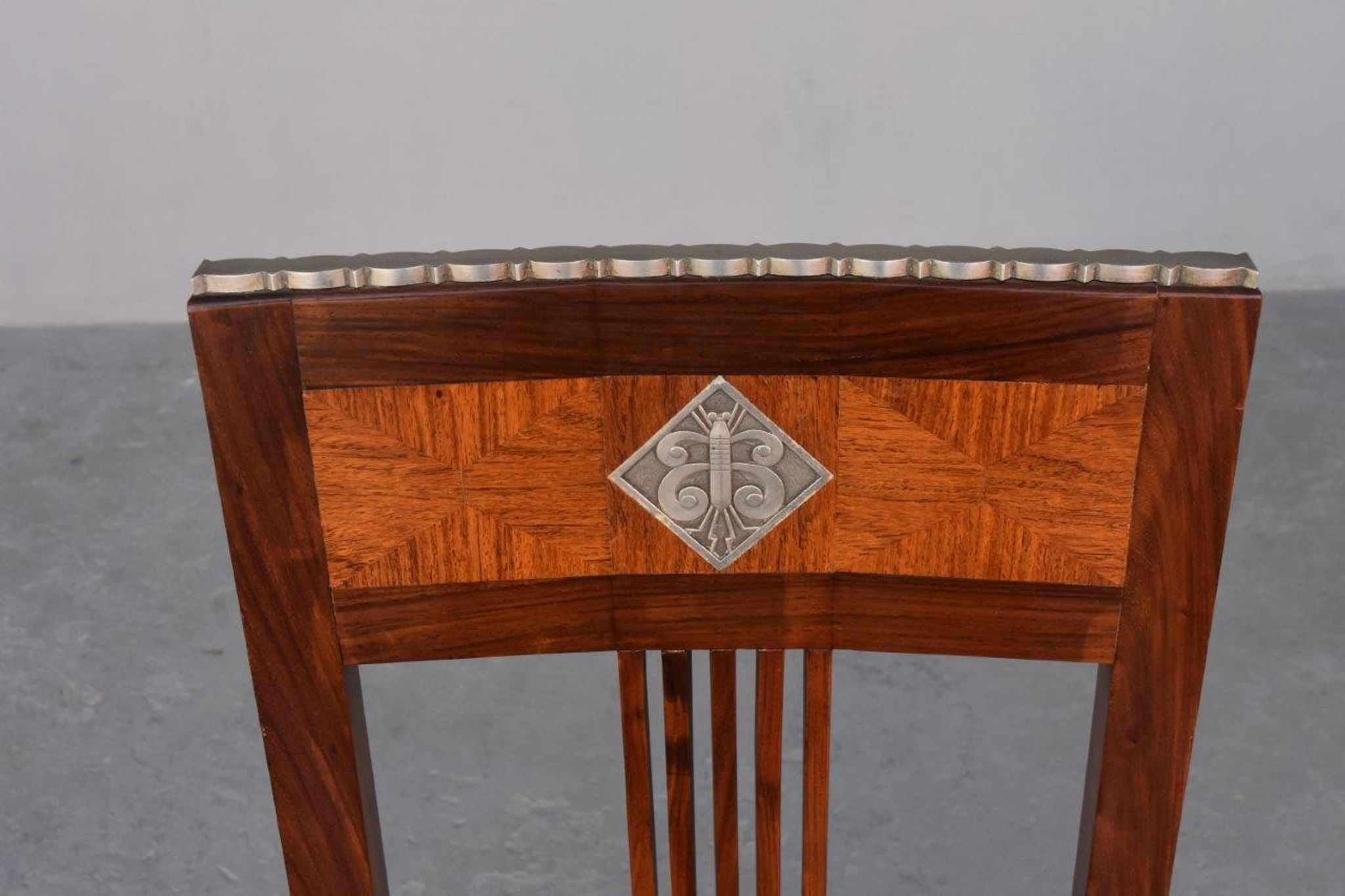 Pair of art deco 1930 rosewood Chair