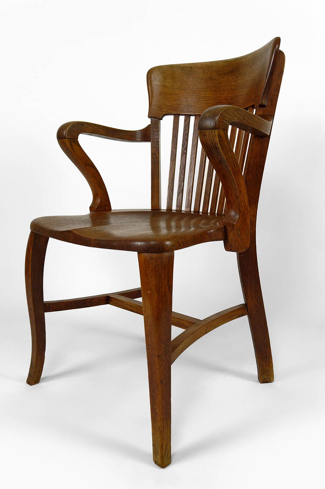American oak office armchair, USA, circa 1900