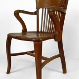 American oak office armchair, USA, circa 1900
