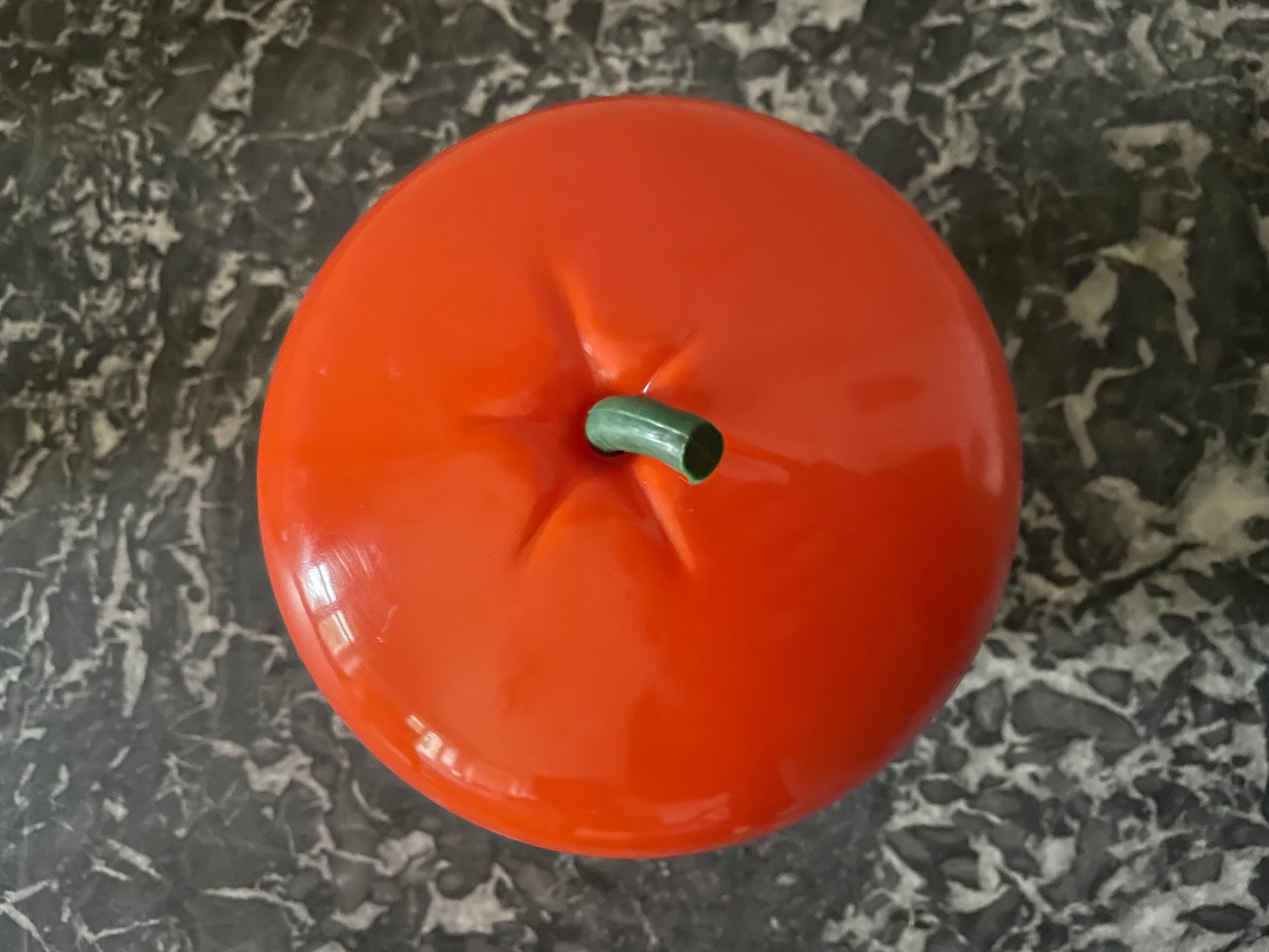 Orange apple ice bucket 1970