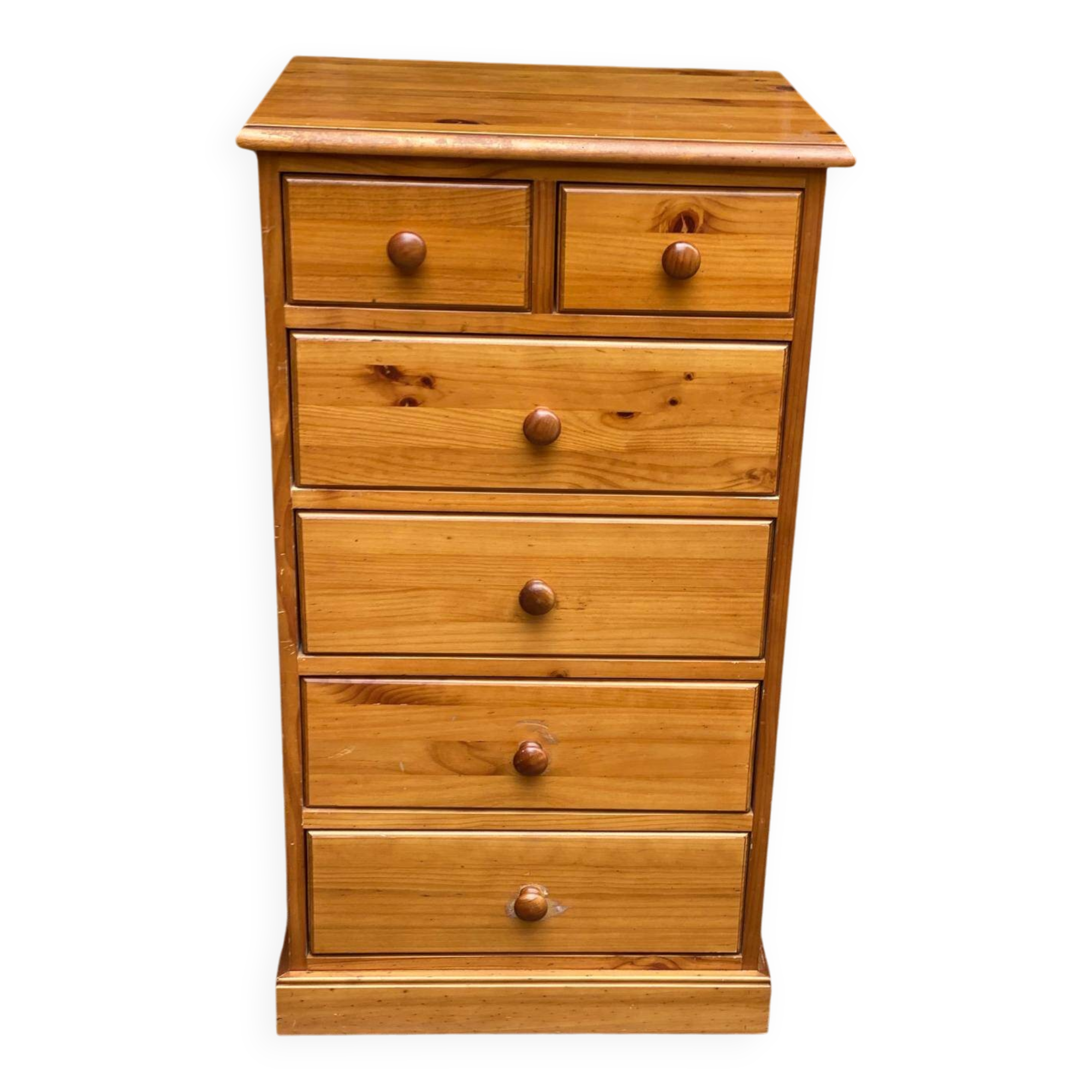 Scandinavian solid wood chest of drawers 1980
