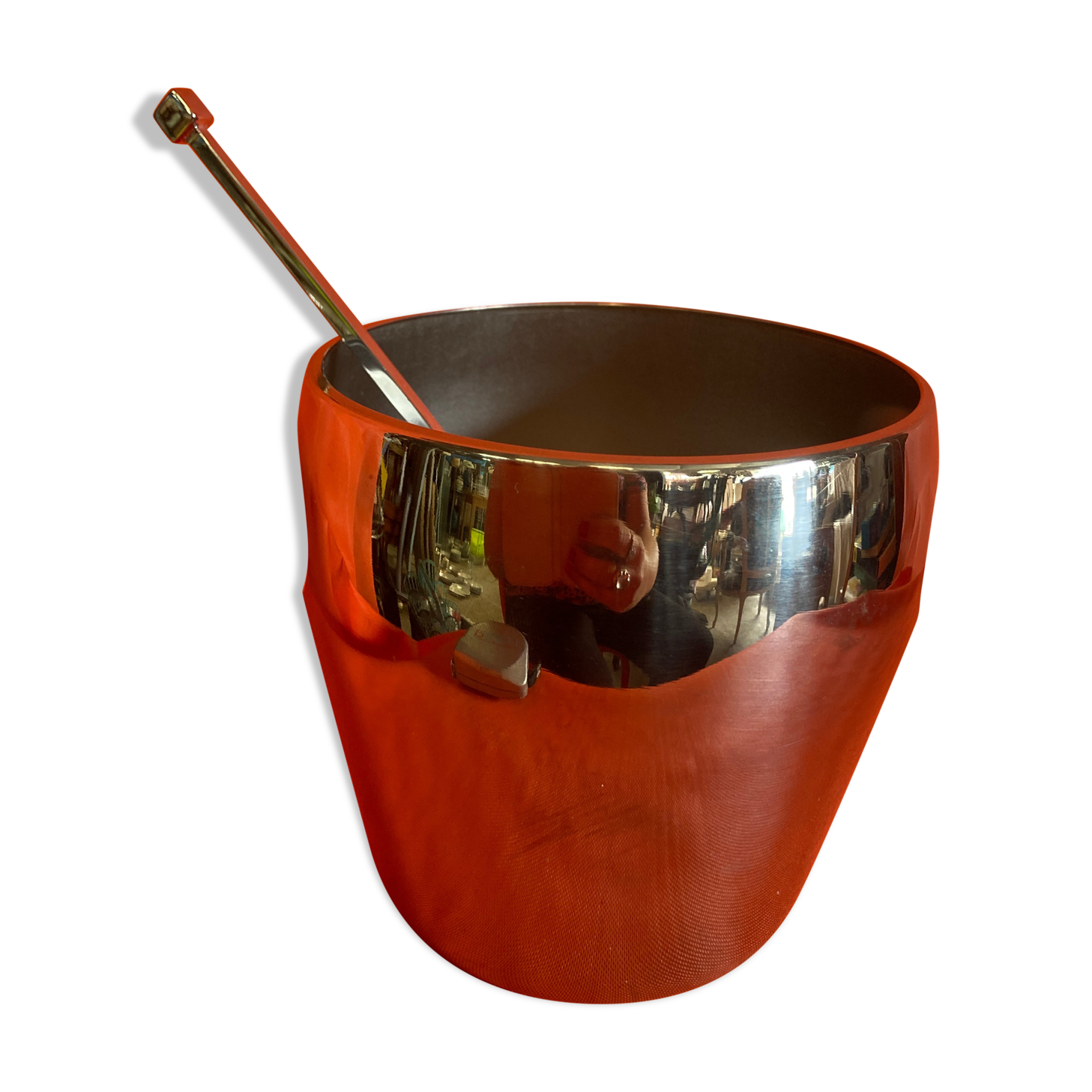Ice bucket and its spoon Alfra Alessi