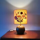 Lampe vintage en grès pyrité années 70