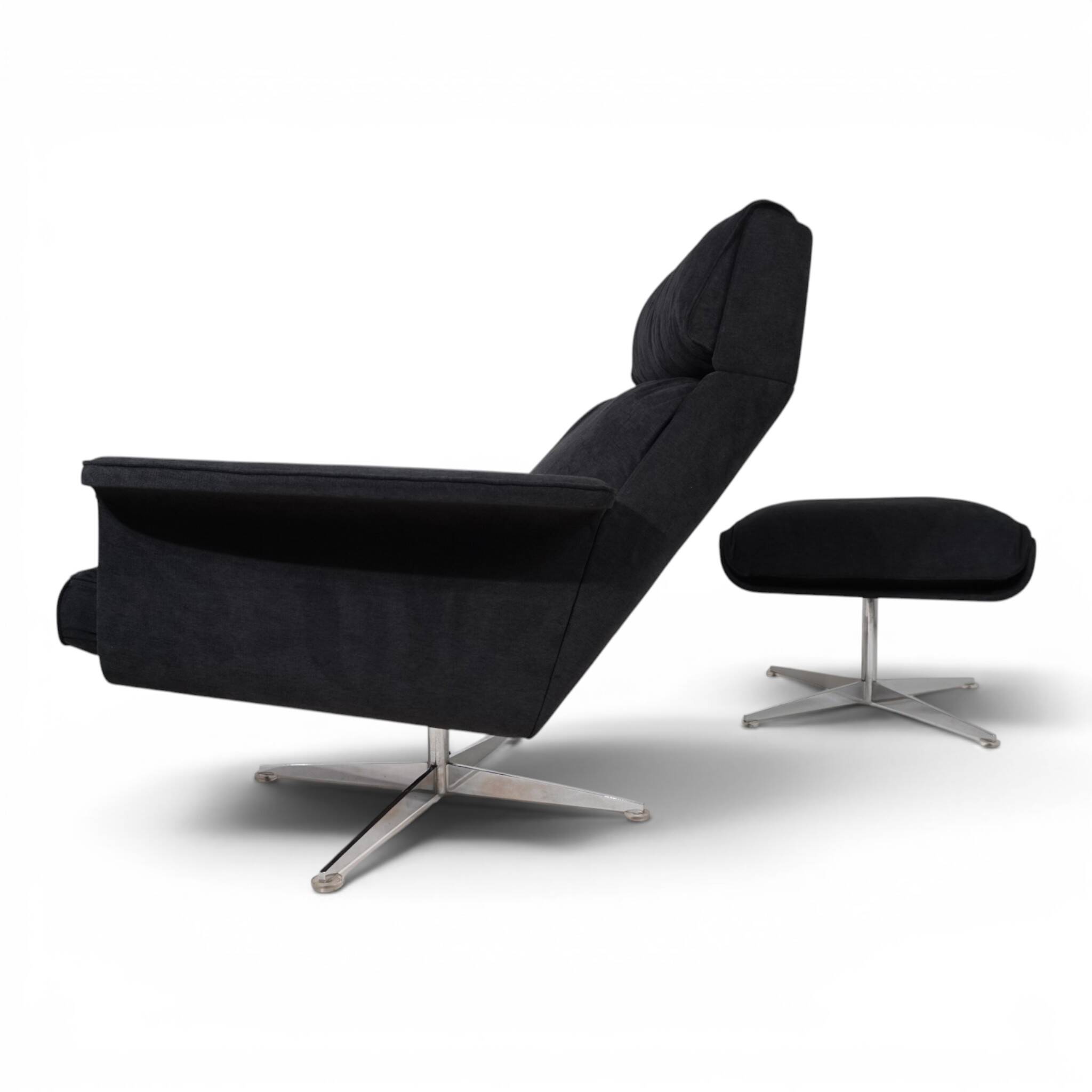 Kaufeld Siesta 62 lounge chair with ottoman by Jacques Brule, 1960