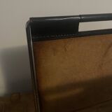 Leather magazine rack