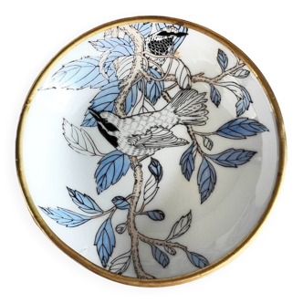 Porcelain and brass bowl