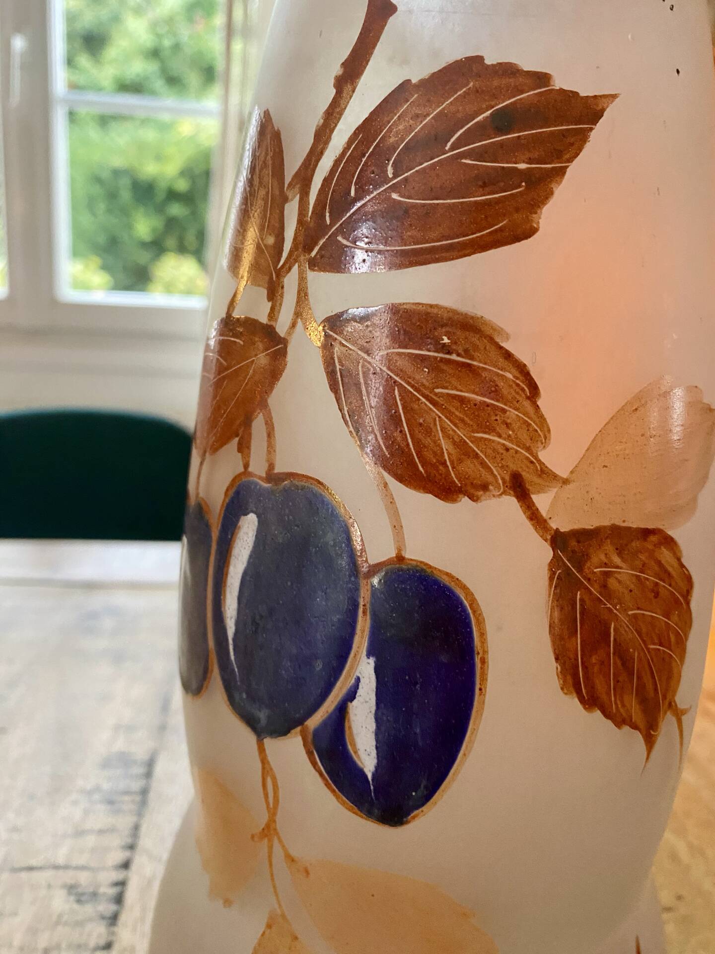 Vase signed "Ely" – Art Deco / Art Nouveau style – 30 cm