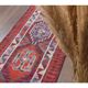 1970s Vintage Turkish Hand-Knotted Wool Cotton Red Runner Rug 89x282