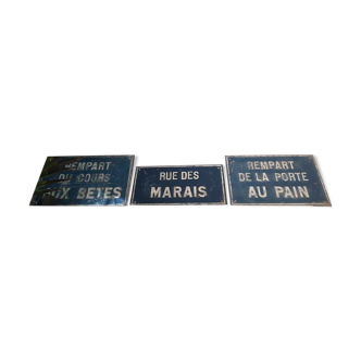 Old street plate