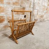 Bamboo magazine holder