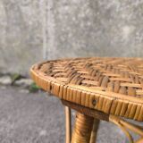 Wicker coffee table 1950