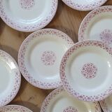 10 Terre de Fer dessert plates