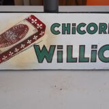 Enamelled plate Chicory Williot