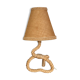 Table lamp rope and raffia