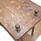 Victorian oak desk / Bin or drawer cup pull by P. & F. Corbin / 1895