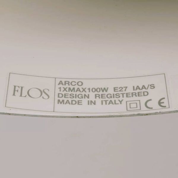 Lampadaire « Arco » par Achille & Pier Giacomo Castiglioni pour Flos