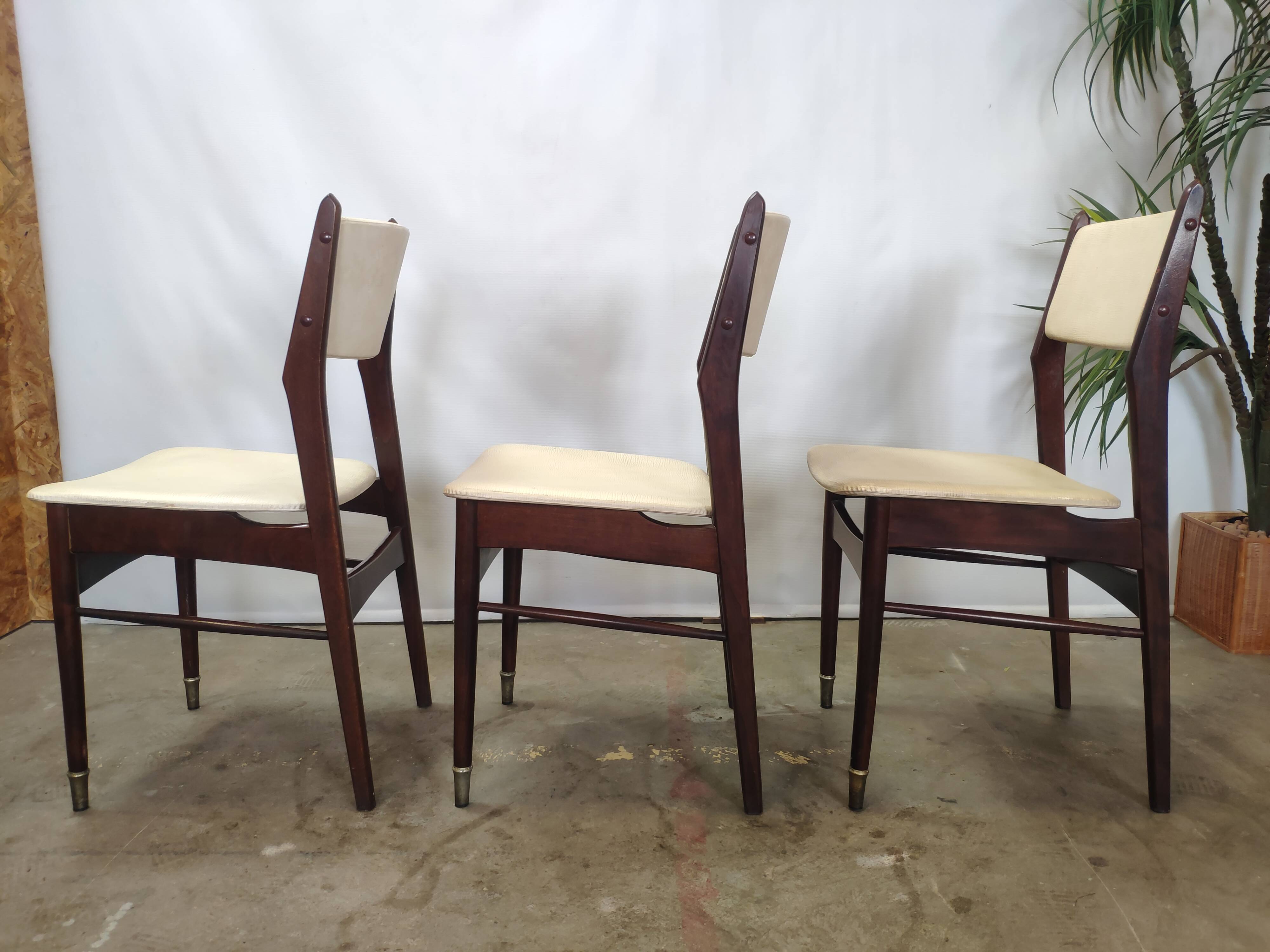 Lot de 6 chaises vintage