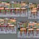 Lot 7 bistro chairs early twentieth in bentwood