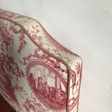 Toile Jouy fabric bedhead