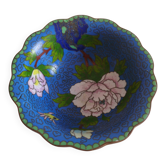 Fluted bowl in Chinese cloisonné