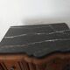 Art deco black marble bedside