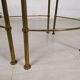Golden brass coffee tables