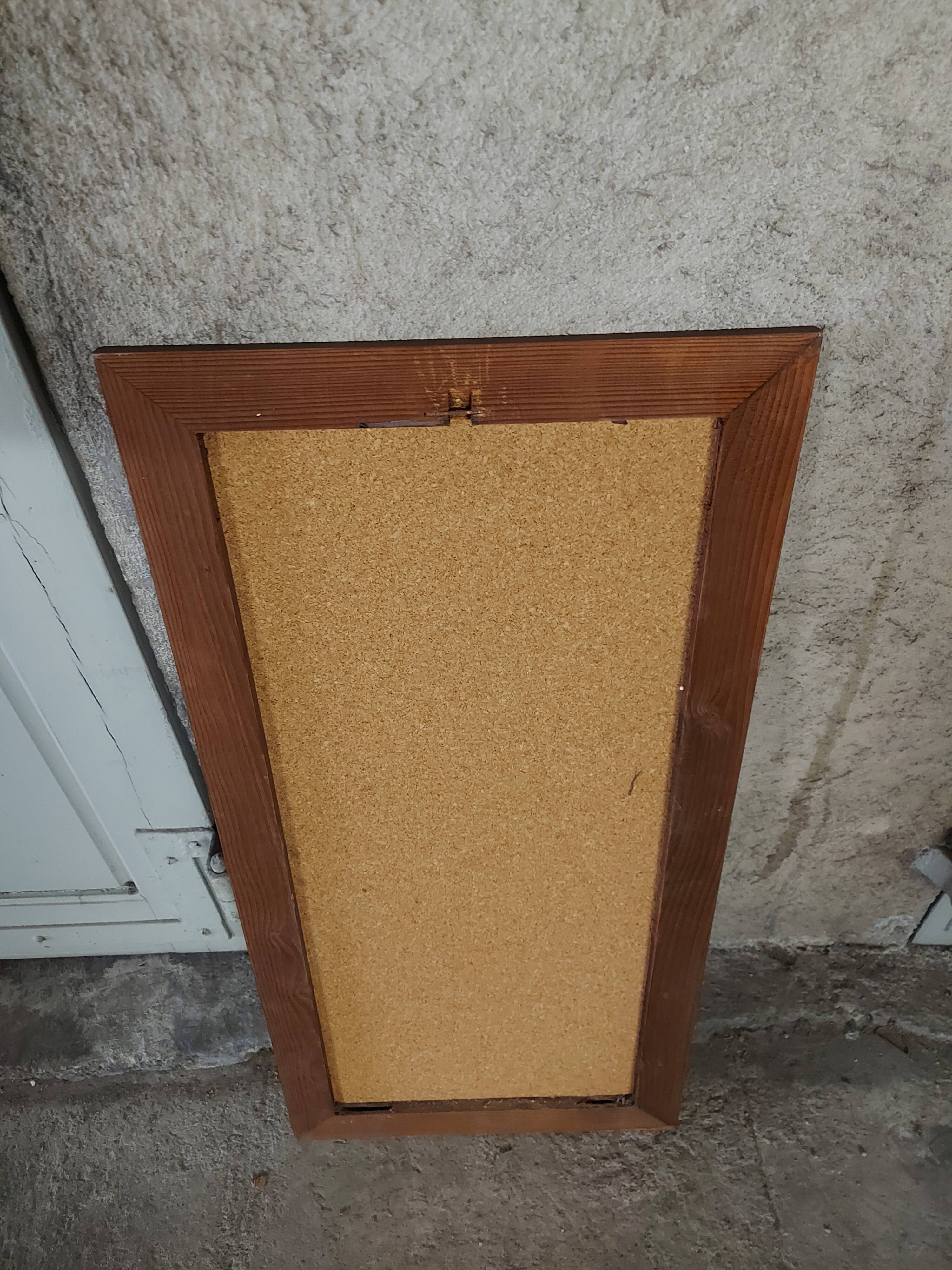 Scandinavian vintage wall mirror 37 X 77 cm