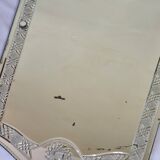 Large vintage Venetian style engraved mirror, 81 x 53 cm, 1950