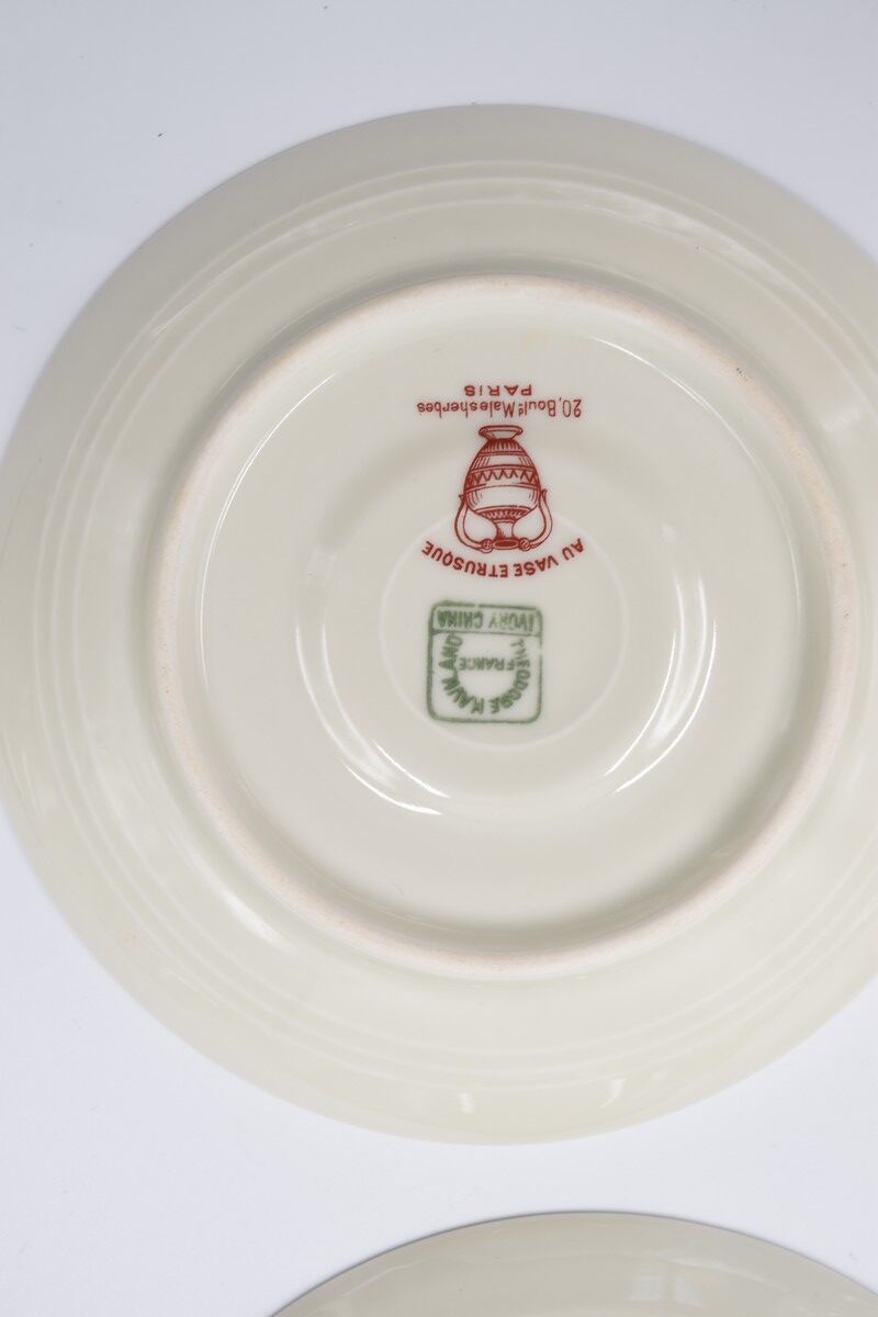 Limoges Haviland porcelain coffee service for Au Vase Etruscan chinese décor