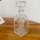 Chiseled glass decanter