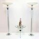 Pietro Chiesa for Fontana Arte rare pair of crystal floor lamps, 1930s