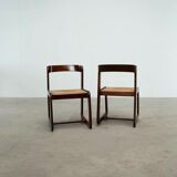 Set of six Italian dining chairs