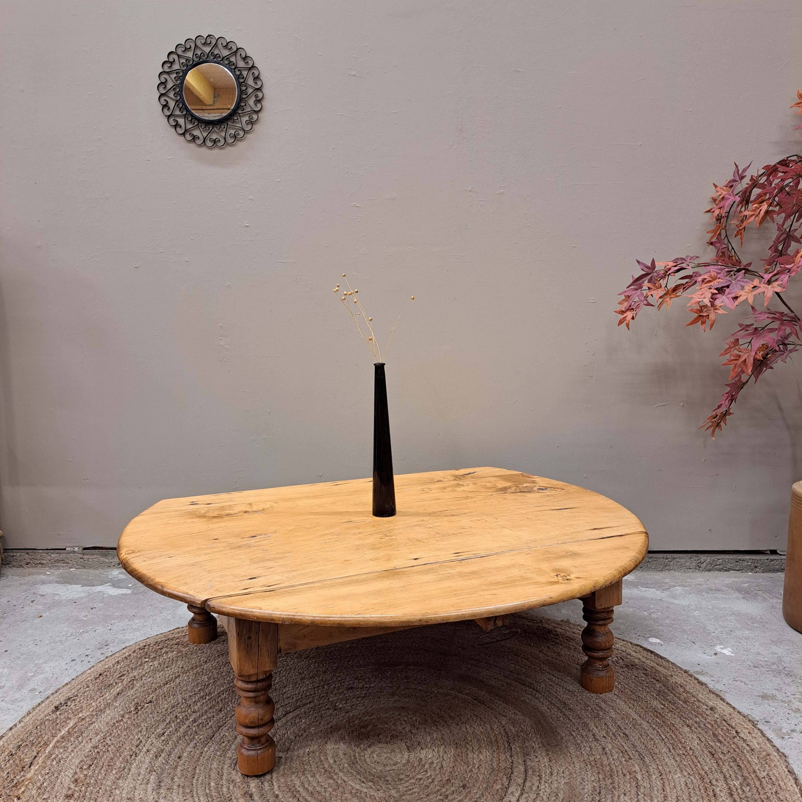 Table basse ronde en bois