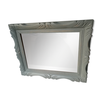 Mirror patinated in grey 52x42cm