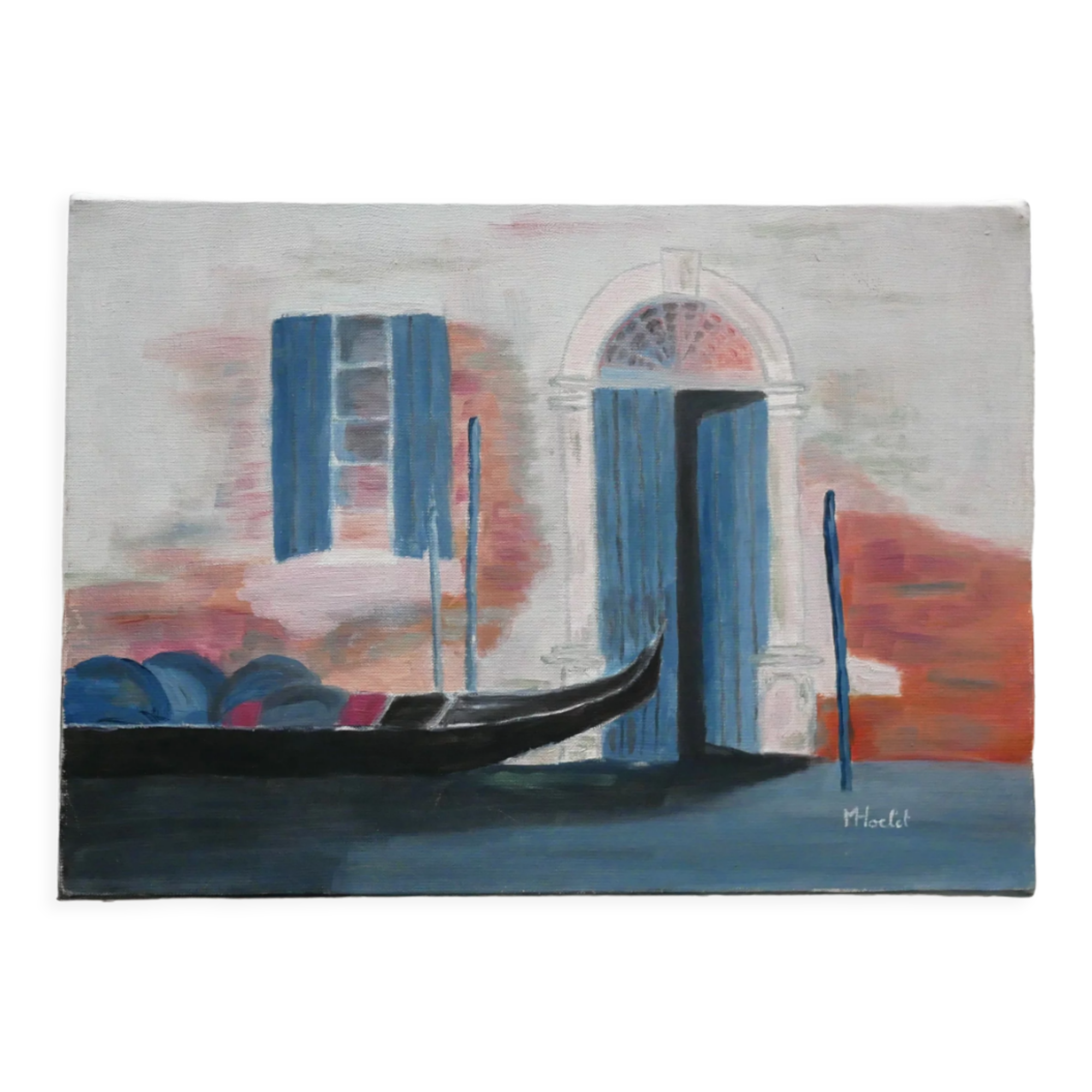 Painting painting on canvas