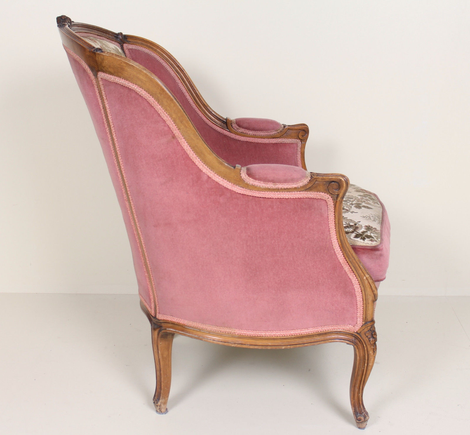 Sofa and Chair french Walnut carved
