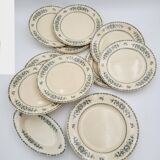 Antique Terre de Fer tableware set