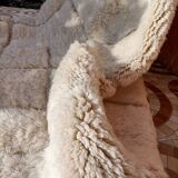 hand-knotted Moroccan apis - Beni ourain rug - all-wool Berber rug