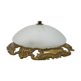 Chiselled glass globe