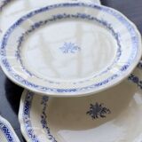 6 assiettes plates vintage Gien – Modèle “Royal”