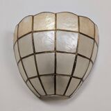 Pair of mother-of-pearl wall lights