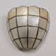 Pair of mother-of-pearl wall lights