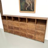 Meuble de métier ancien à 24 casiers