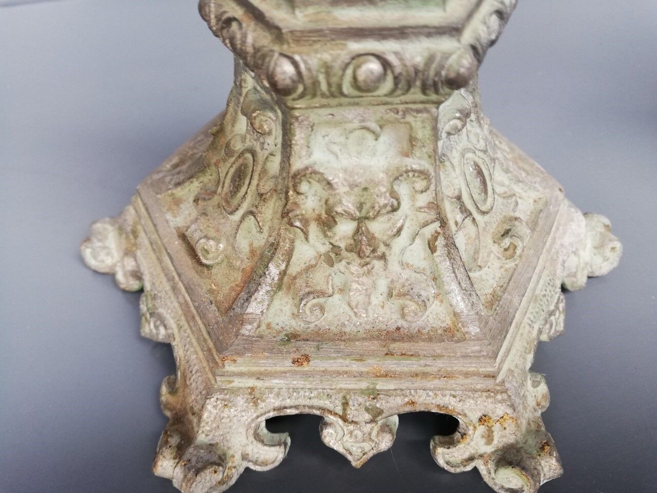 Pair of old candlesticks