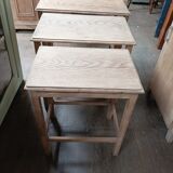 Side tables trundle solid wood aero-gummed