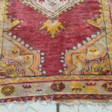 Tapis patiné orient laine fait mai 166 cm x 95 cm